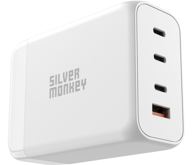 SILVER MONKEY Ładowarka GaN 200W USB-C PD + USB 3.0 QC W SMA156 - 1097691 - zdjęcie 2